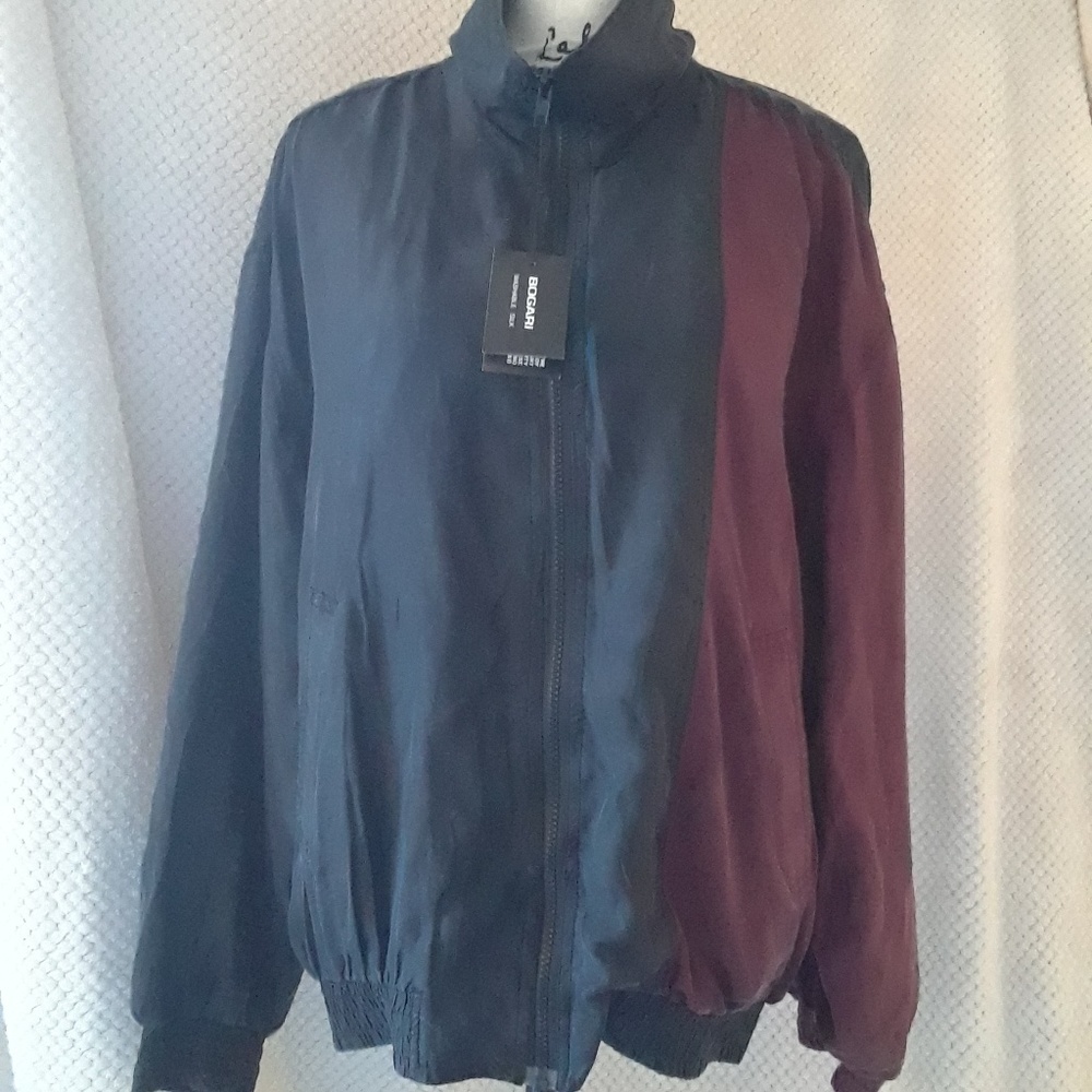 NWT Vintage BOGARI Washable Silk Windbreaker, Med